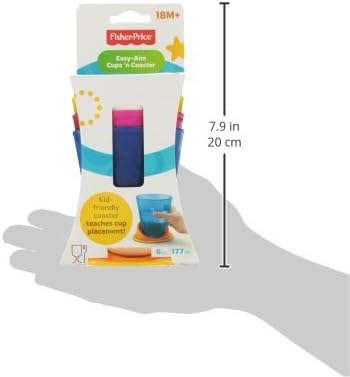 Fisher-Price - Jednoduché cielenie: Šálky a podložky (4 šálky) (Y3536)