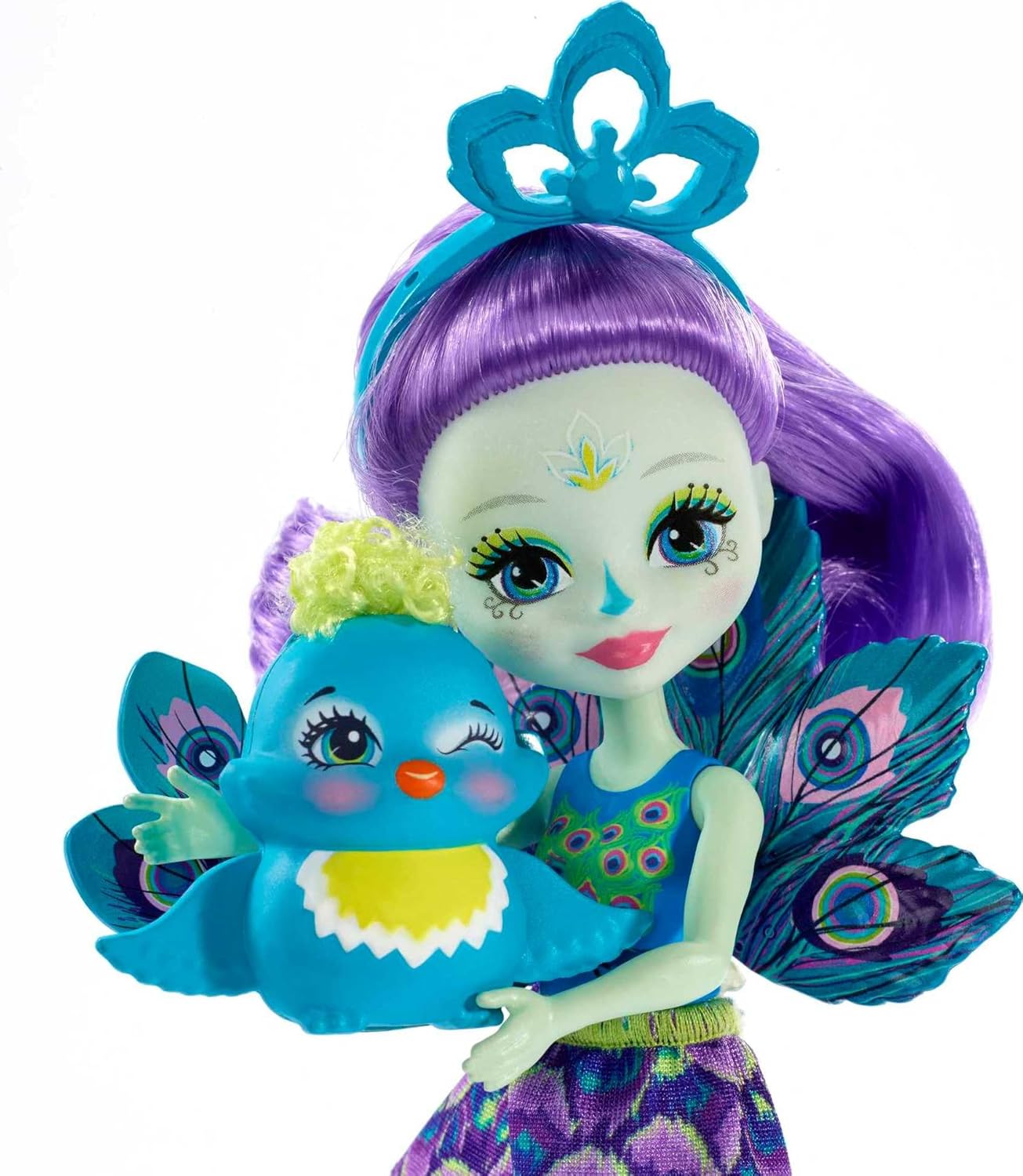 Mattel Enchantimals Mini bábika - Patter Peacock & Flap (FXM74)