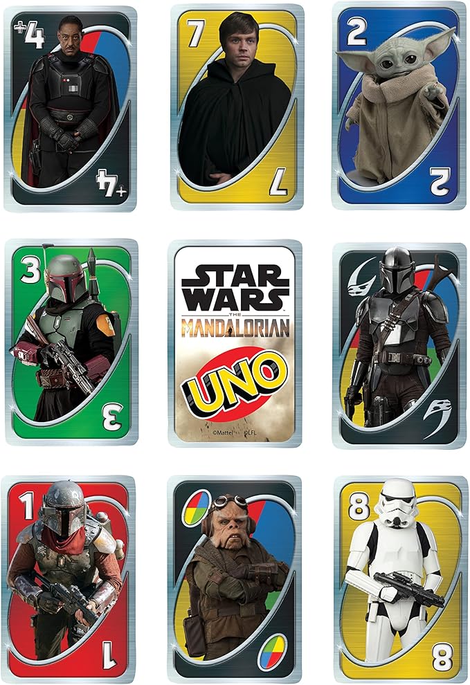 Mattel UNO Star Wars - Igra s kartami Mandalorijan (HJR23)