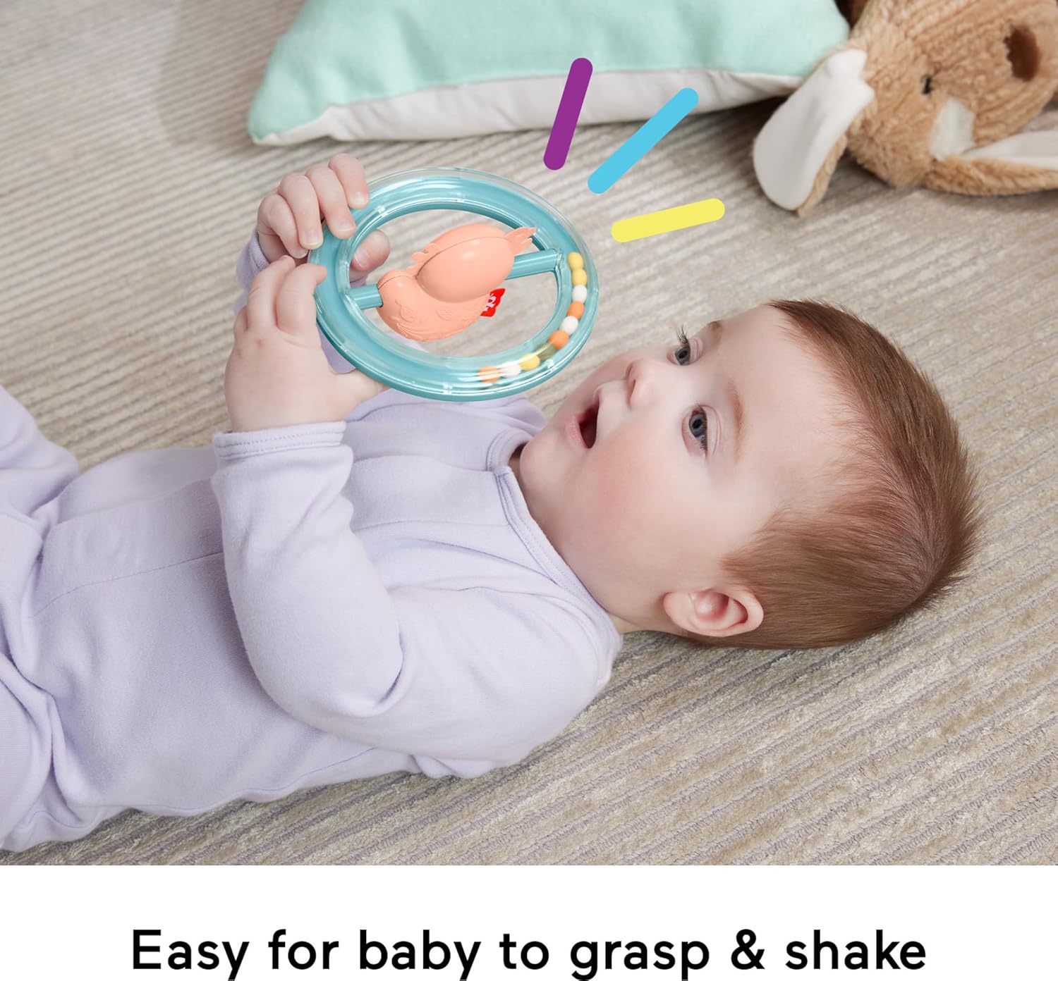 Fisher-Price® Senzorické hračky - Potiahni a otoč axonota (HRB21)