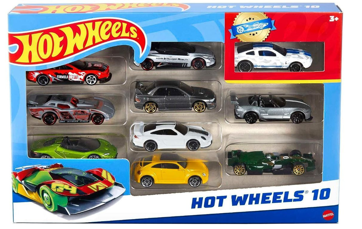 Hot Wheels Exclusive Avto Set, 10 kom