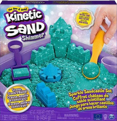 Kinetic Sand Shimmer - Sada trblietavého pieskoviska (zelená) (6061828)