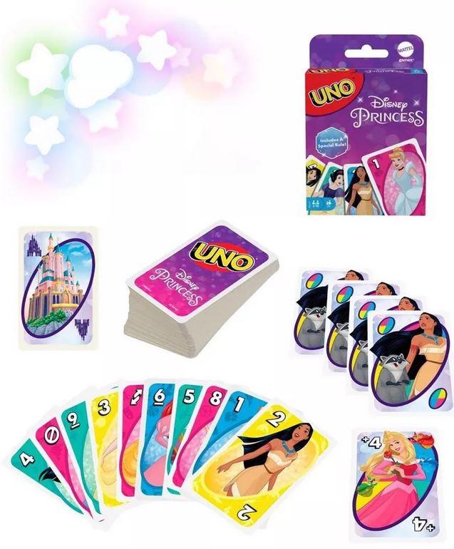 Mattel: UNO Disney Princezná Kartová hra (GYY69)