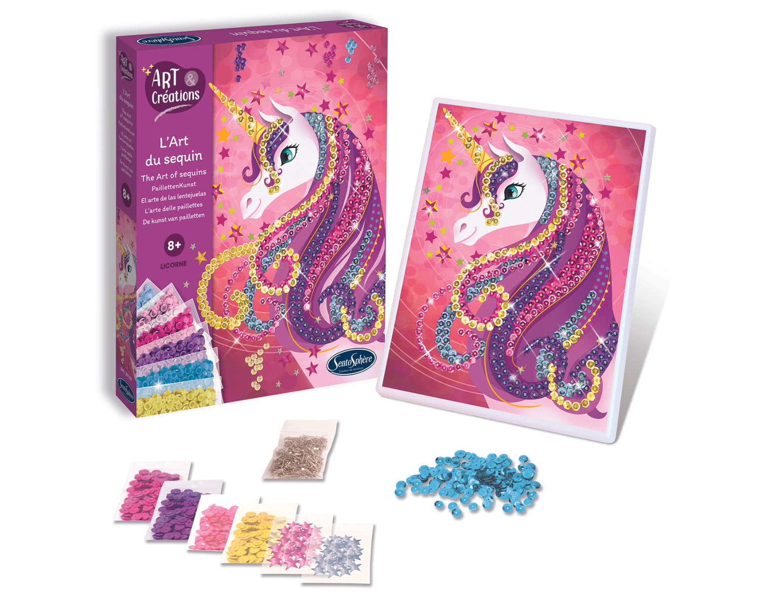 Art & Creations L'art Du Sequin - Jednorožec