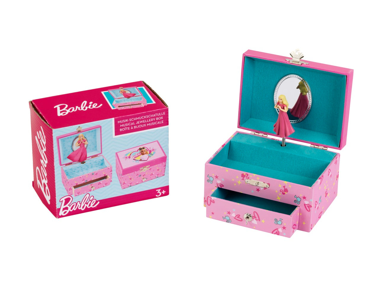 Barbie - Hudobná šperkovnica, personalizovaná s Barbie