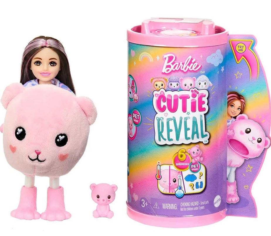 Mattel Chelsea Cutie Reveal - Medvedek (HKR19)