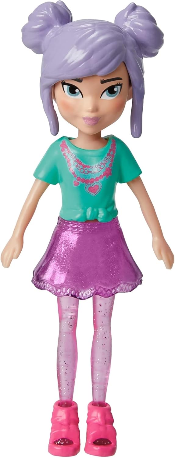 Mattel Polly Pocket - Bábika na rannú prechádzku s domácim miláčikom (HKV94)
