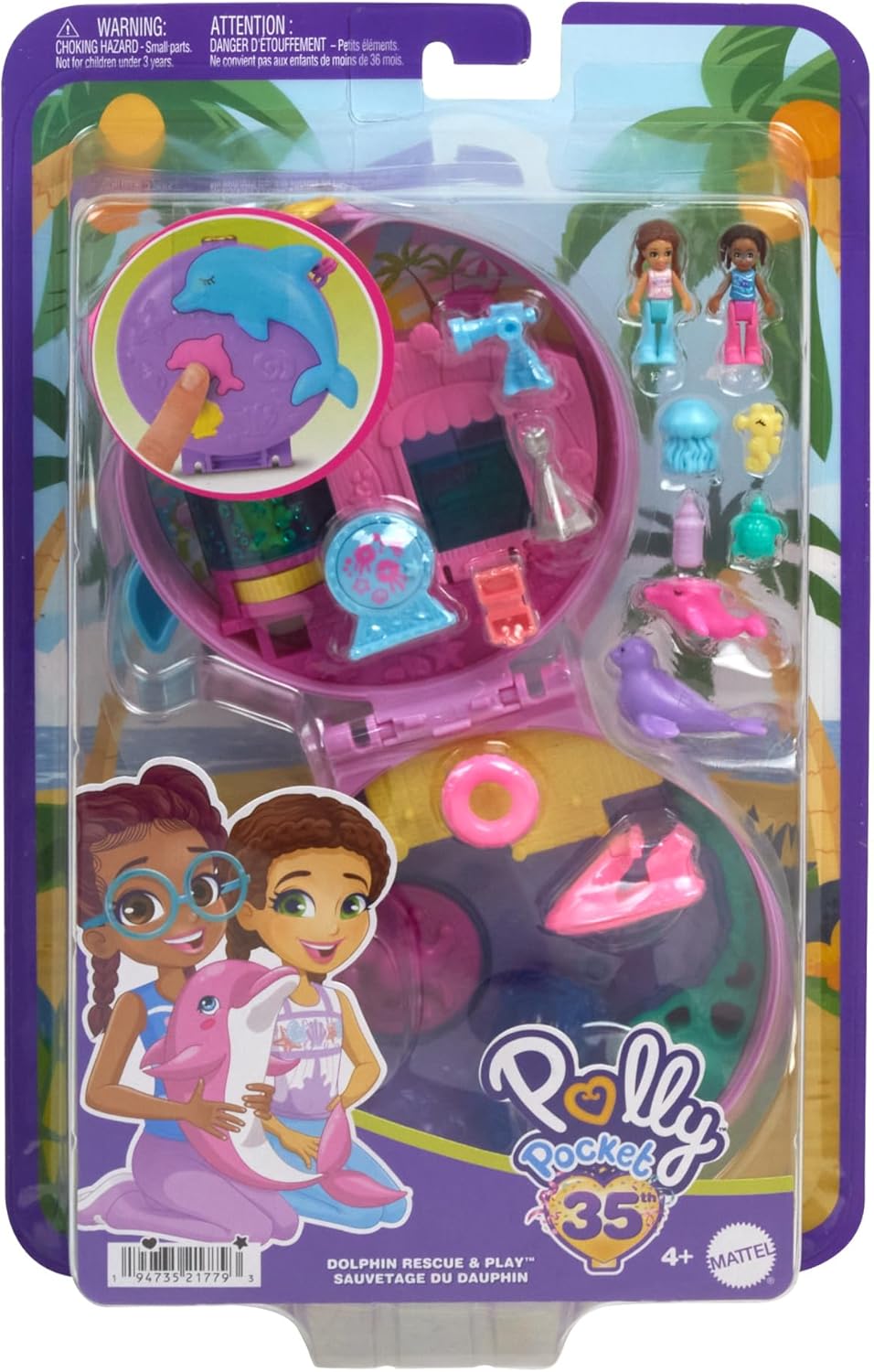 Mattel Polly Pocket: Polly Pocket 35. - Delfín (HWN96)