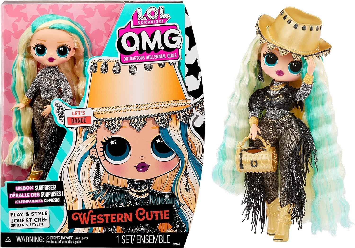 MGA L.O.L. Prekvapenie!: O.M.G. - Bábika Western Cutie (588504EUC)