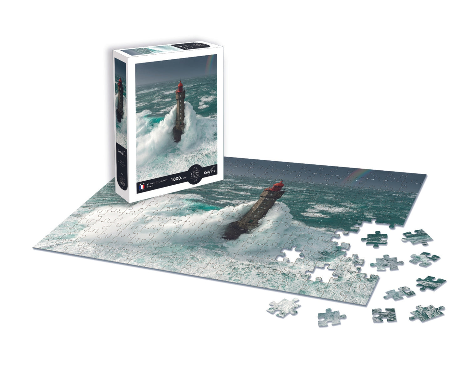 Puzzle 1000 kusov - Le Phare De La Jument - Bretónsko