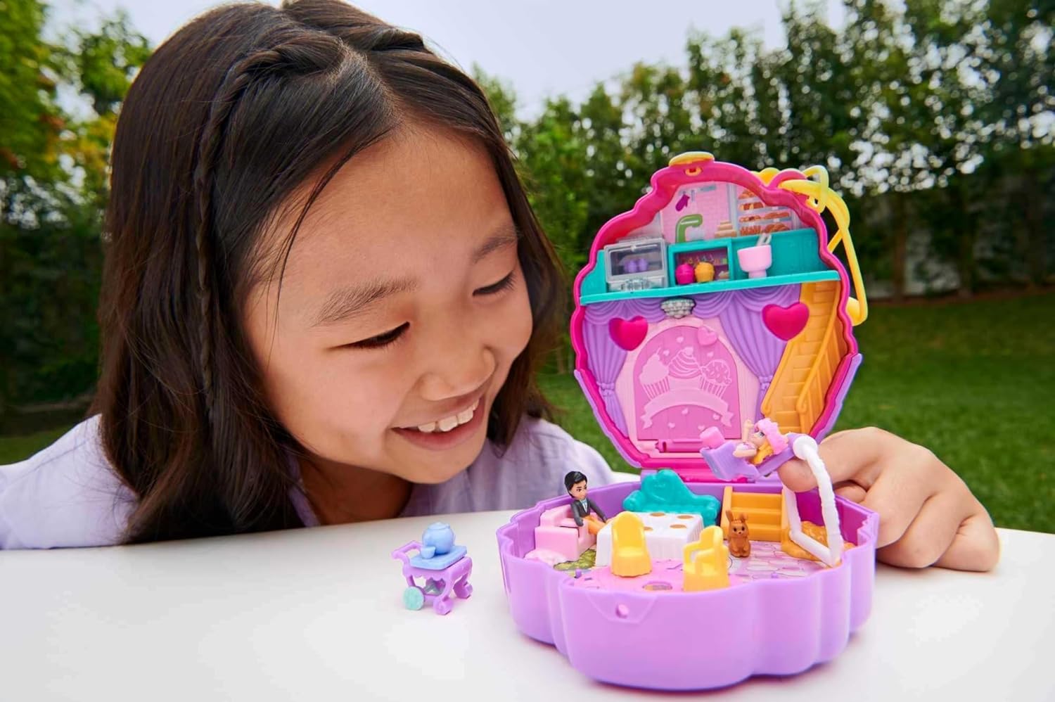 Mattel Polly Pocket - Kompaktná sada na sladké pochúťky Cupcake (HKV31)