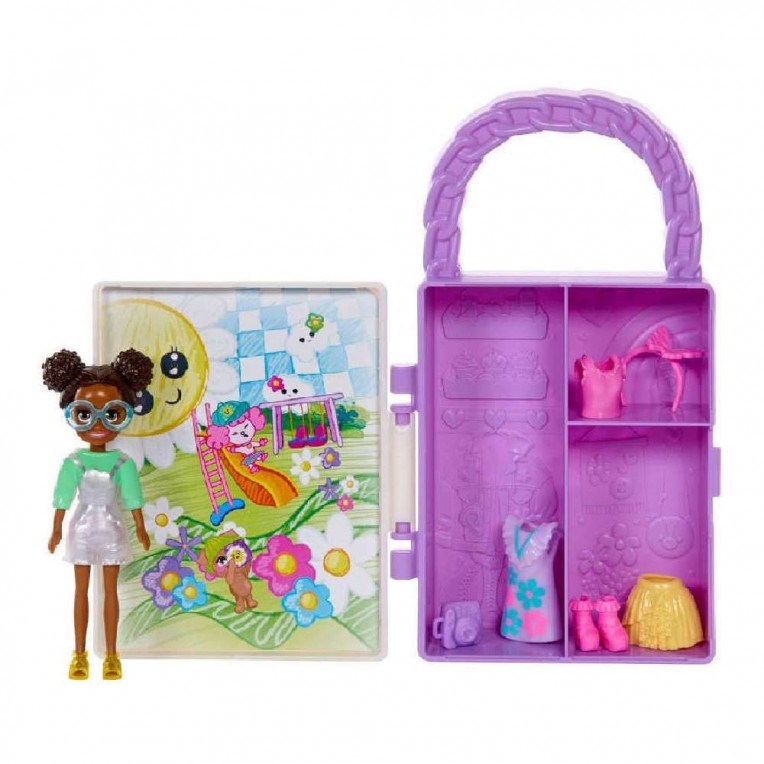 Mattel Polly Pocket - Lil' Styles Case Biela (HTV03)