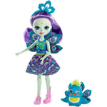 Mattel Enchantimals Mini bábika - Patter Peacock & Flap (FXM74)