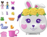 Mattel Polly Pocket: Kvetinová záhrada - Kompaktný set s králikom (HKV36)