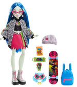 Mattel Monster High: Bábika Ghoulia Yelps s bábikou a doplnkami Sir Hoots (HHK58)