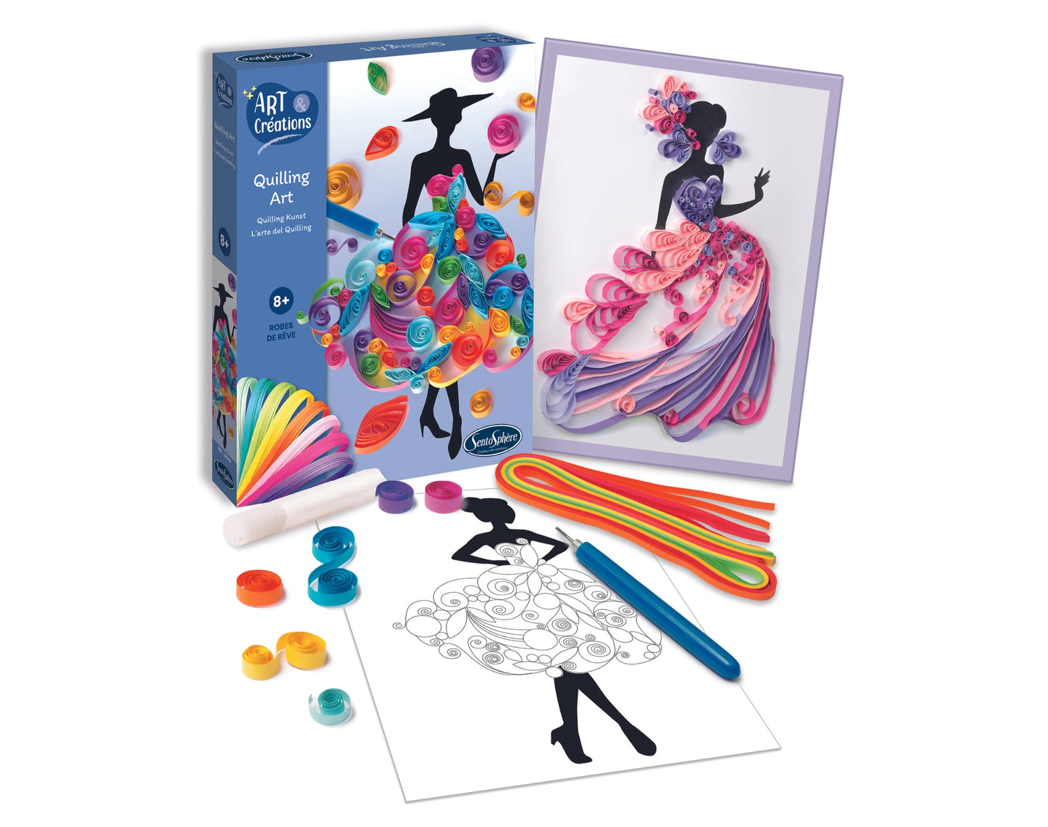 Art & Creations Quilling Art - Snívacie šaty