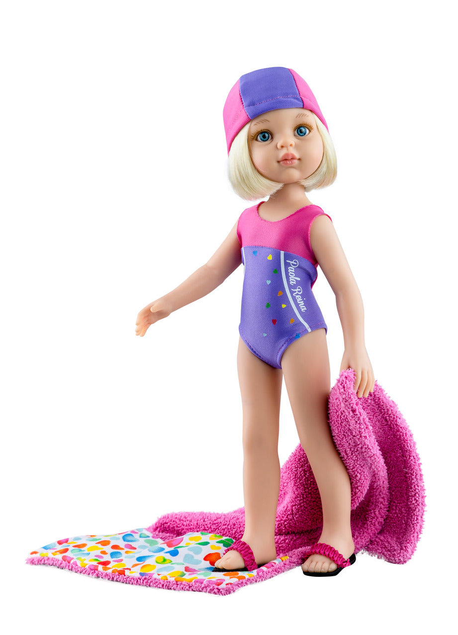 Bábika Las Amigas Claudia plavkyňa 32cm