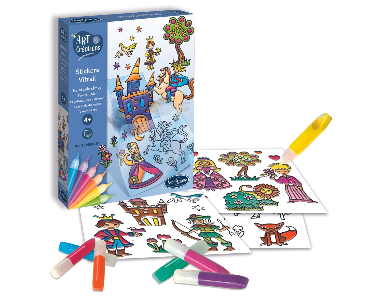 Art & Creations Nálepky Vitrail - Princezné