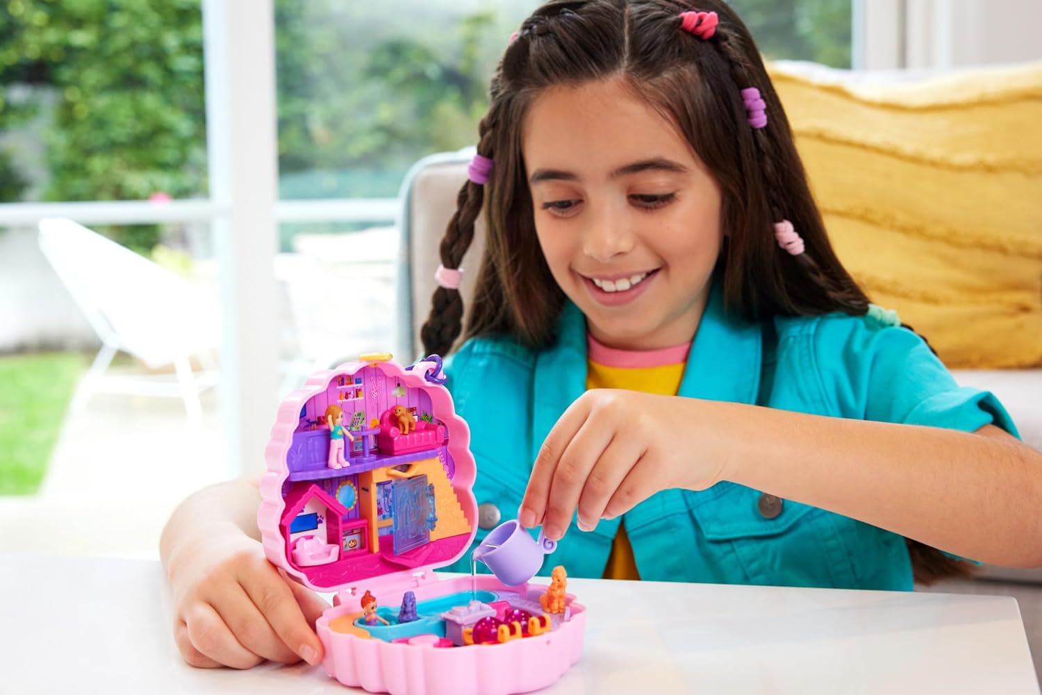 Mattel Polly Pocket: Kompaktná škatuľka na starostlivosť a glamour - Pudl (HKV35)