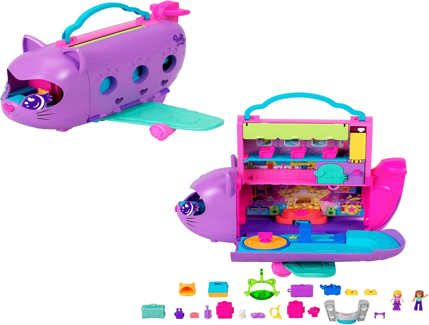 Mattel Polly Pocket: Dobrodružstvá v Riu - Pretransformovateľný Kitty Airways (HWP19)