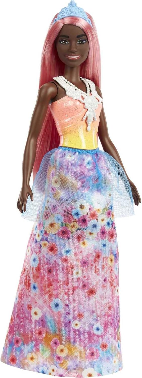 Mattel Barbie Dreamtopia: Princezná s tmavou pokožkou a svetloružovými vlasmi (HGR14)