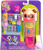 Mattel Polly Pocket - Oblekárska skriňa s módou a psom (HKW06)
