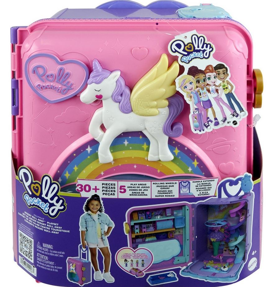 Mattel Polly Pocket: Pollyville - Resort Roll Away herná súprava (HKV43)
