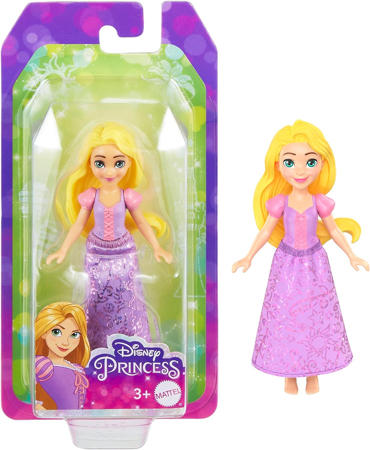 Mattel Disney: Princezná - Malá bábika Zlatovláska (9cm) (HLW70)