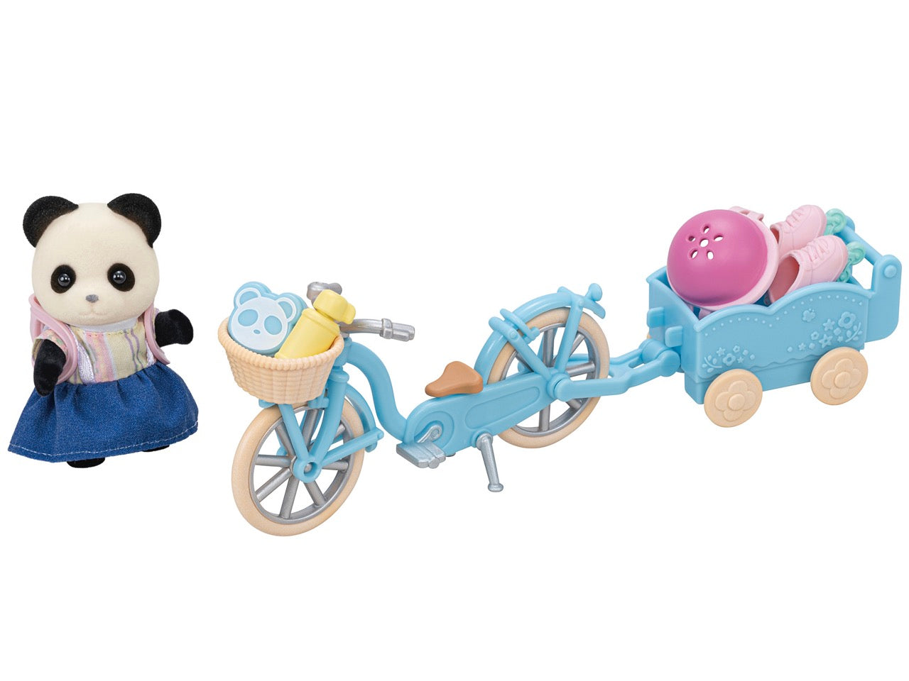 Sada na bicyklovanie a korčuľovanie - dievča panda