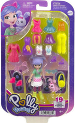 Mattel Polly Pocket - Bábika na rannú prechádzku s domácim miláčikom (HKV94)