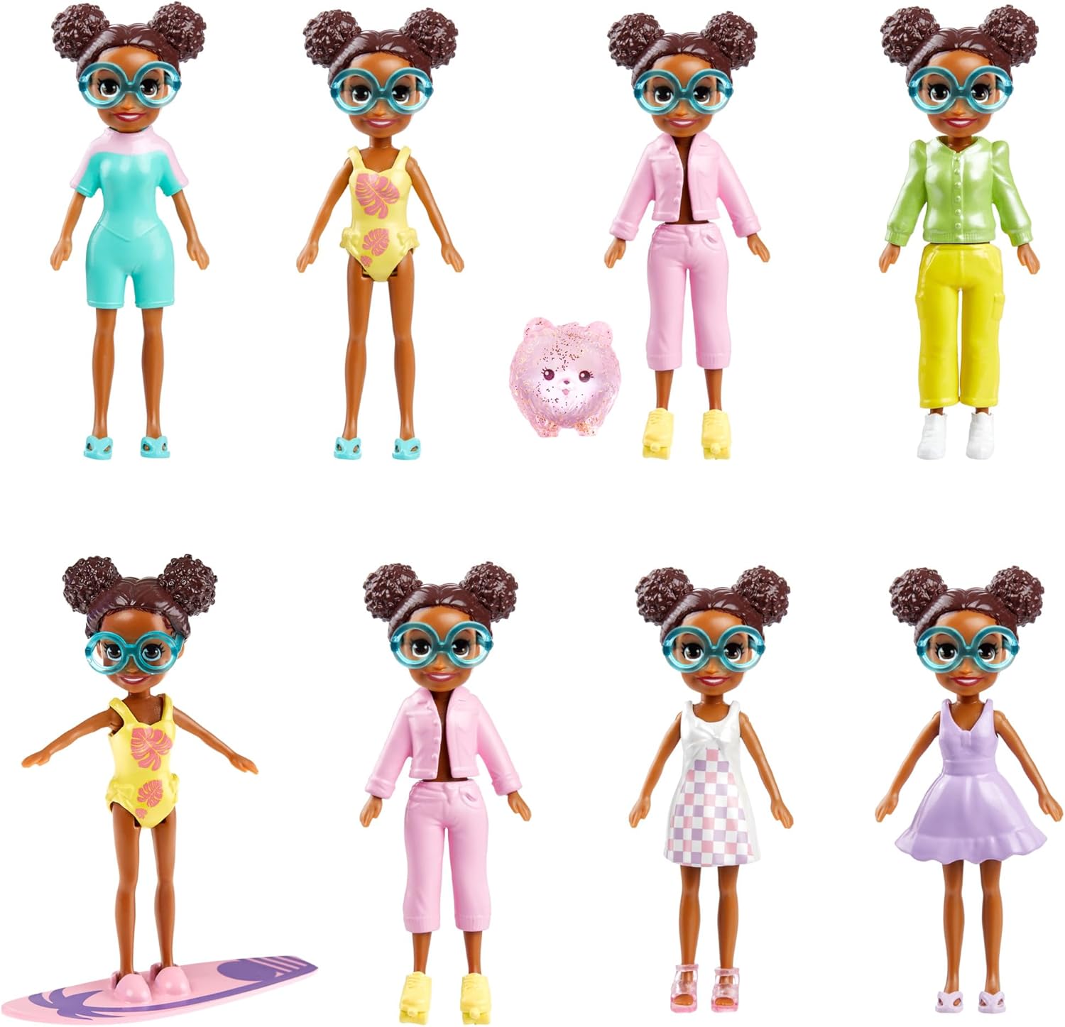 Mattel Polly Pocket: Zmena farby - plážová herná súprava (HRD61)