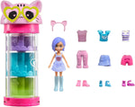 Mattel Polly Pocket - Oblekárenská skrinka na módu s motívom mačky (HKW07)