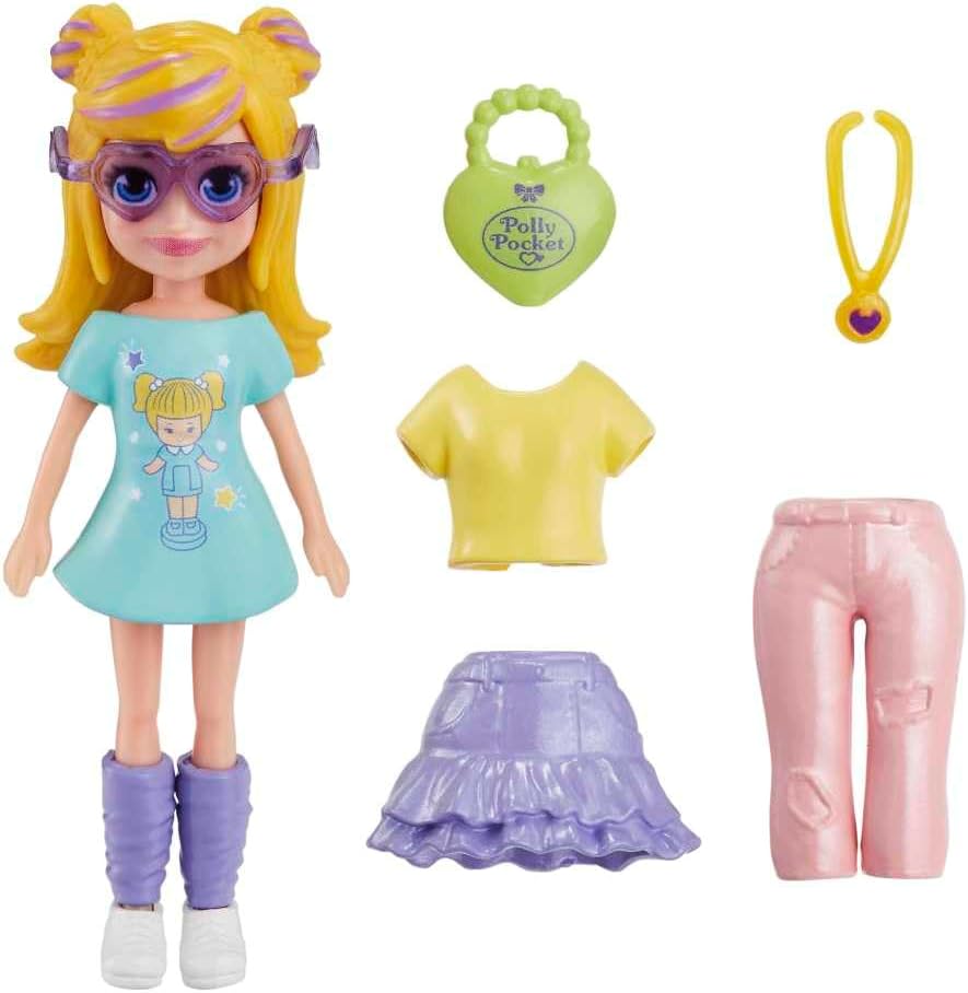 Mattel Polly Pocket - Ranná módna bábika (HKV83)