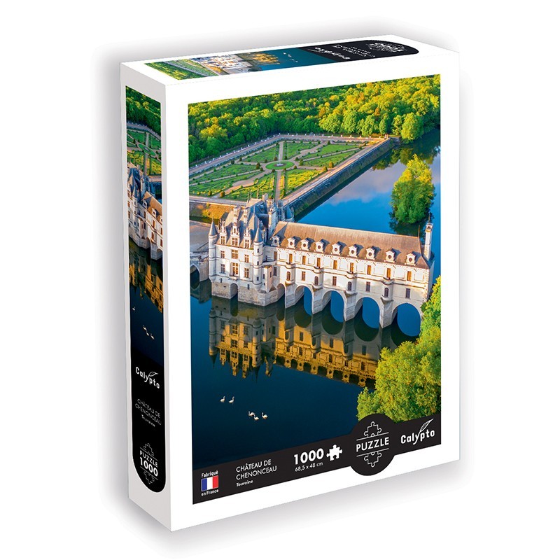 Puzzle 1000 kusov - Krajina - Zámok Chenonceau - Touraine