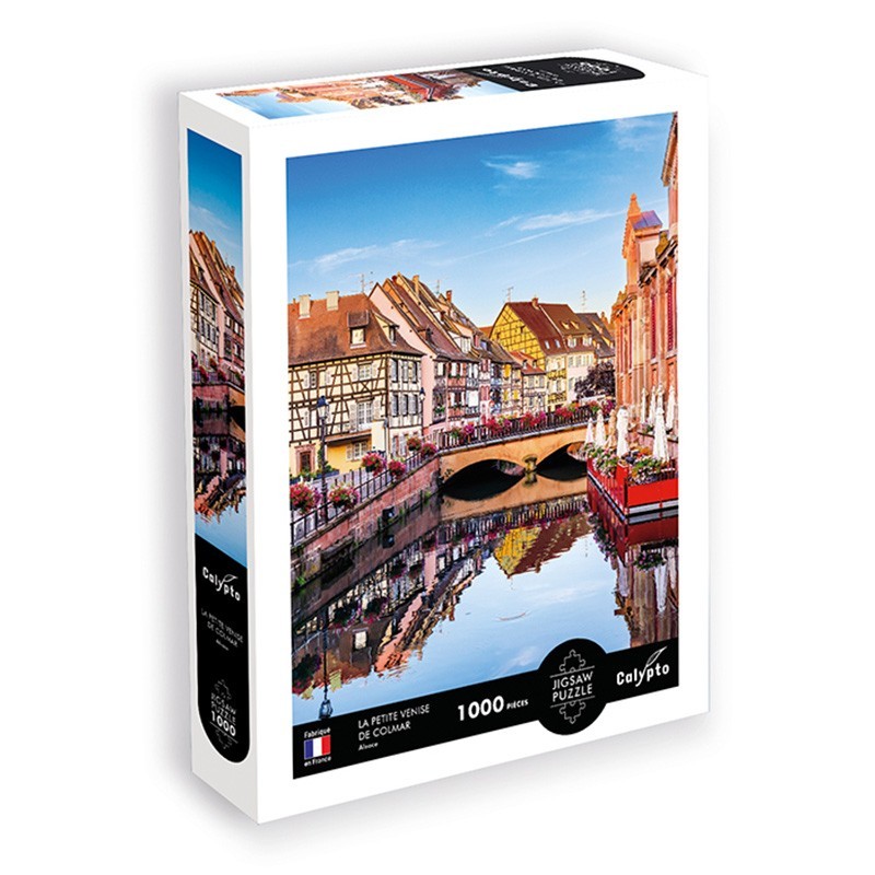Puzzle 1000 kusov - La Petite Venise De Colmar - Alsasko