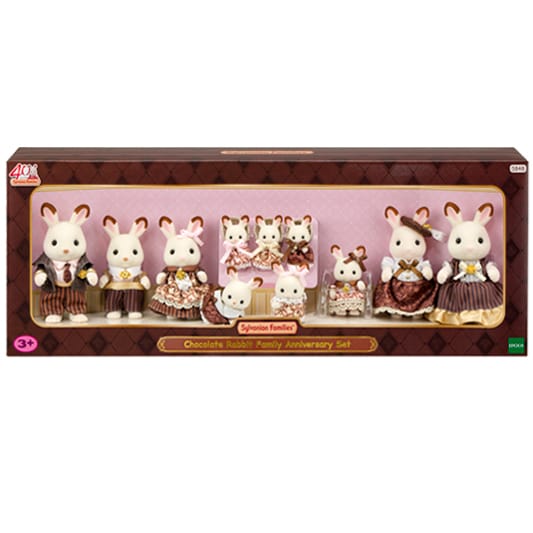 Sylvanian Families – Jubilejný set Rodiny čokoládových zajačikov
