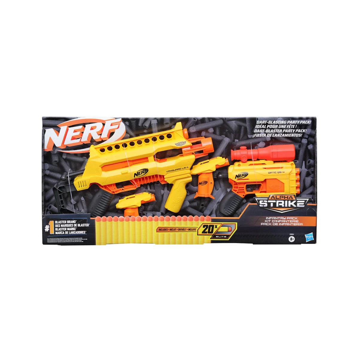 Arma v pechotnom balíku (Žltá) 32x68 cm Alpha Strike Nerf