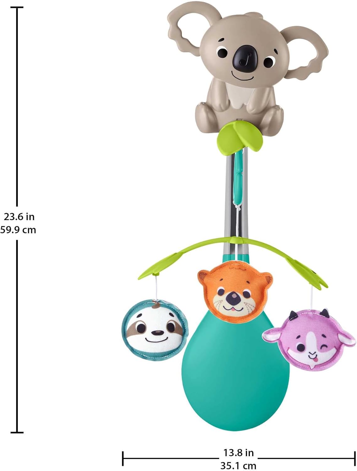 Fisher-Price - Mobilná hračka na detský kočík 3 v 1 (HGB90)