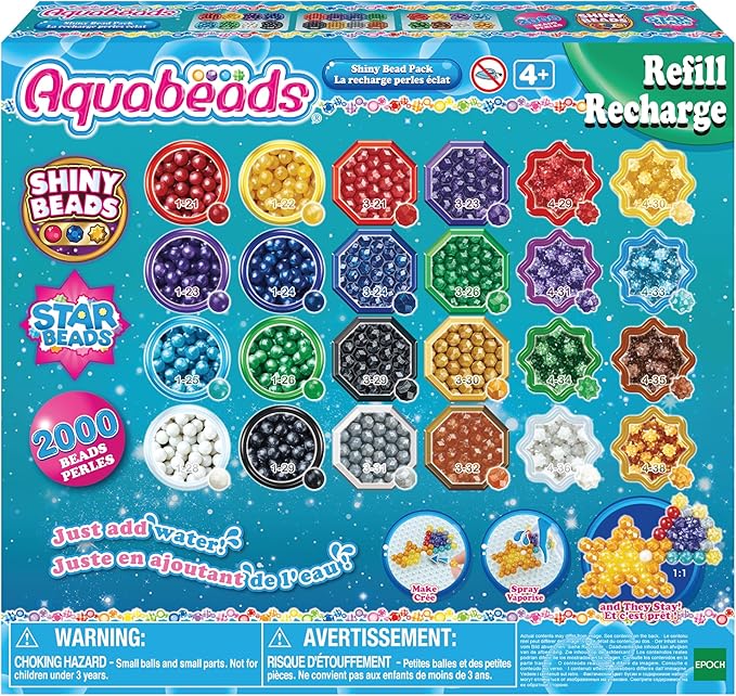 Aquabeads – Balíček trblietavých korálok