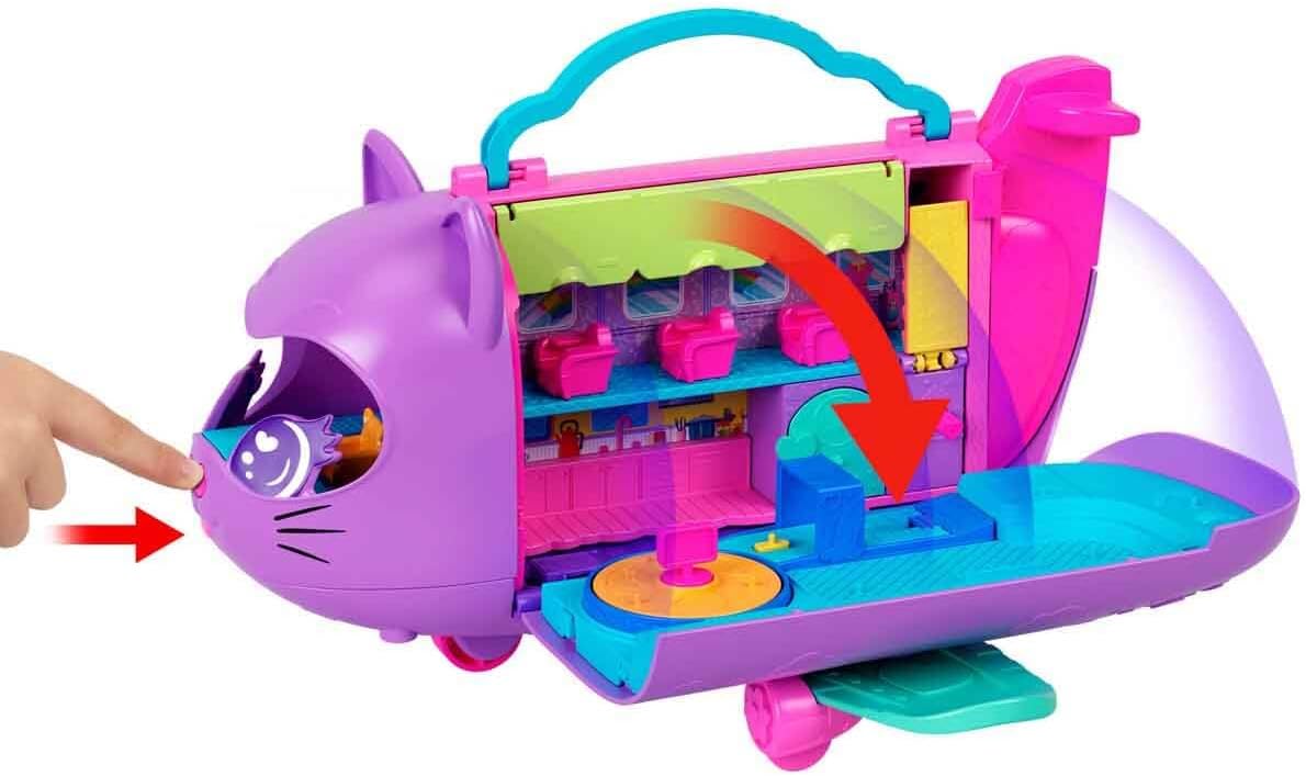 Mattel Polly Pocket: Dobrodružstvá v Riu - Pretransformovateľný Kitty Airways (HWP19)