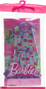 Mattel Barbie: Modni komplet - Turkizno krilo in top s cvetovi (HRH39)