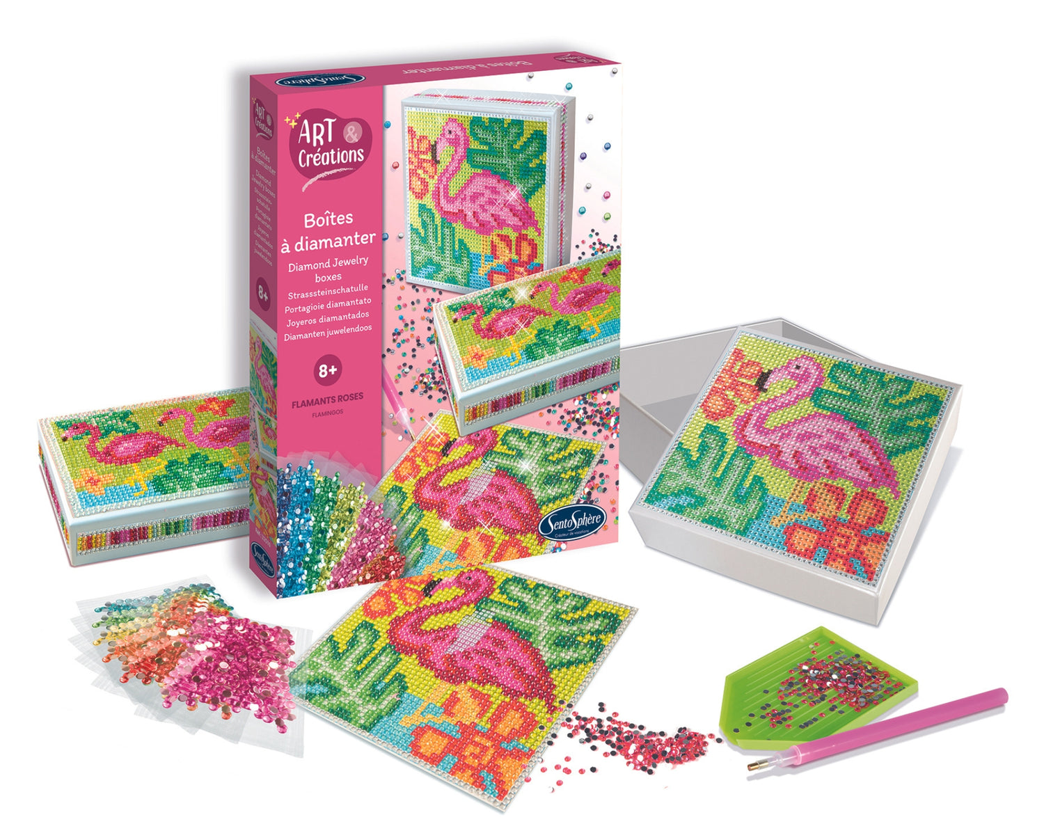 Art & Creations Boites A Diamanter Flamingo