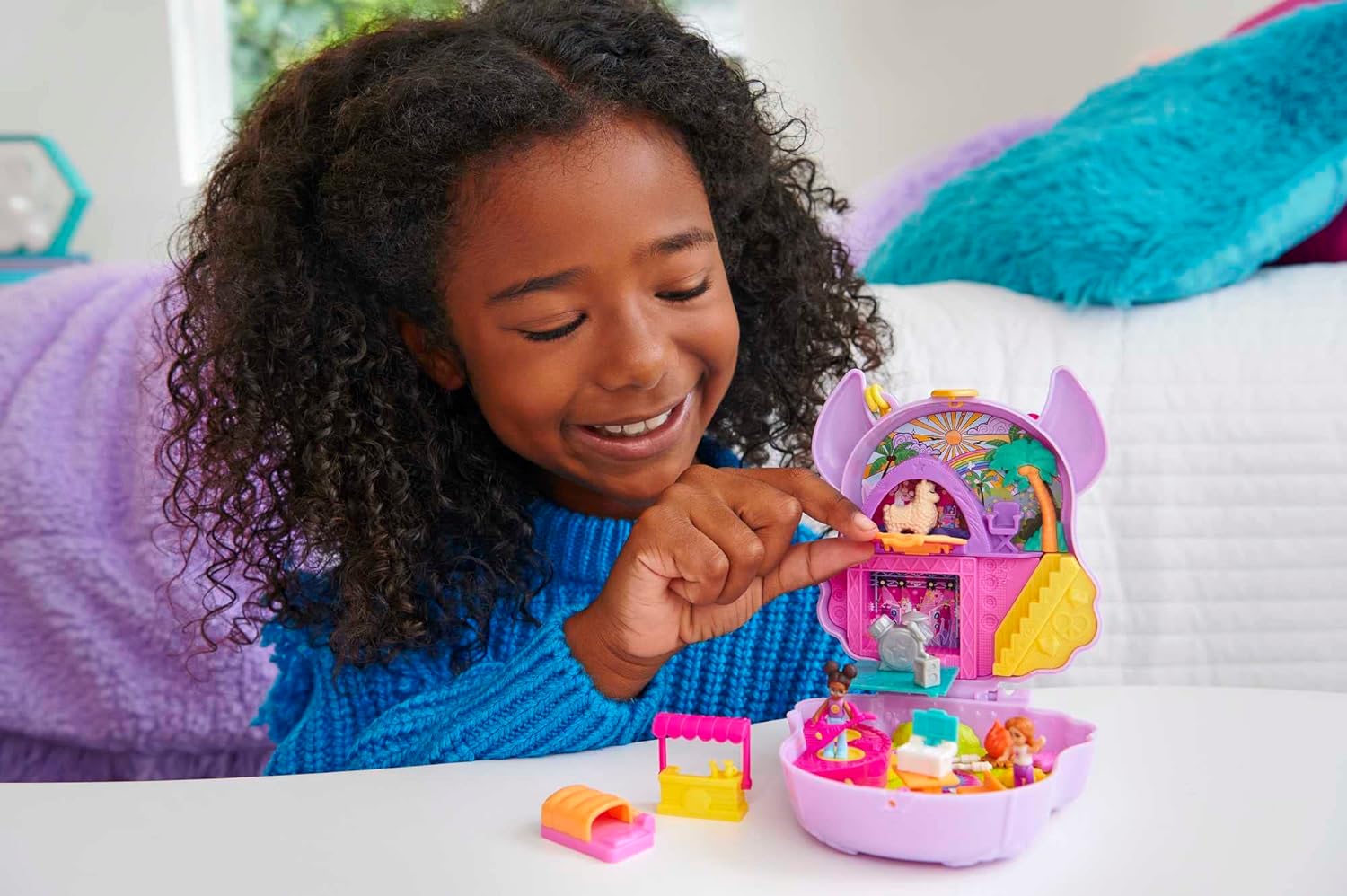 Mattel Polly Pocket - Kempovanie a lama (HKV33)