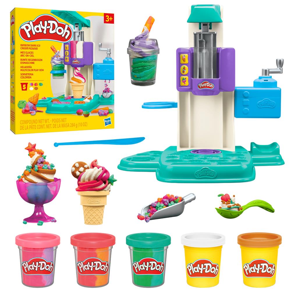 Hasbro Play-Doh: Dúhová zmrzlinová sada (G0028)