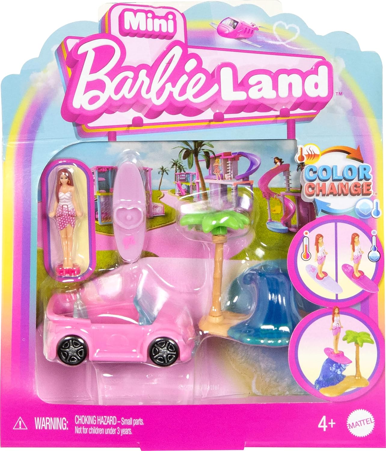 Mattel Barbie: Mini BarbieLand - Lutka in Plažno Vozilo (JCR35)