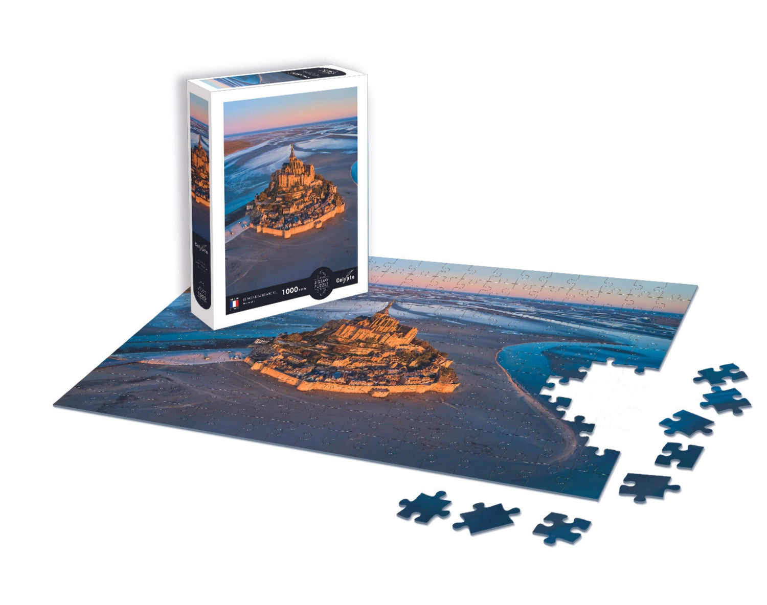 Puzzle 1000 kusov - Krajina - Mont Saint-Michel - Normandínsko