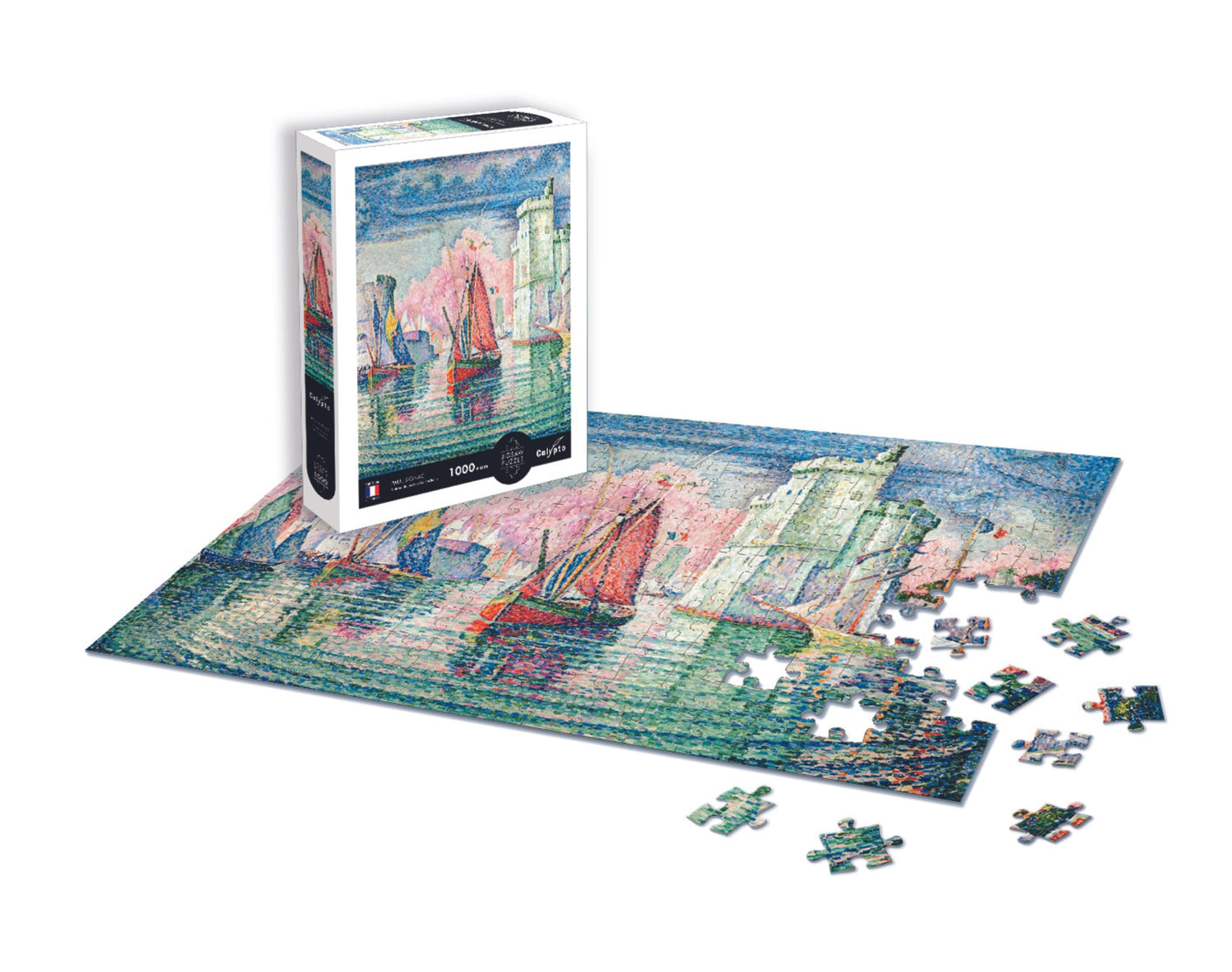 Puzzle 1000 kusov - Vstup do prístavu La Rochelle - Paul Signac