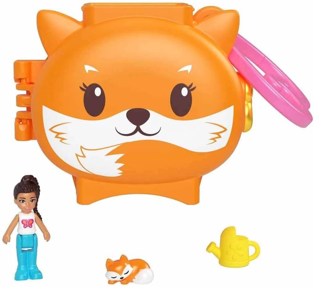 Mattel Polly Pocket Mini - Kompaktná súprava na hranie s líškou (HRD39)