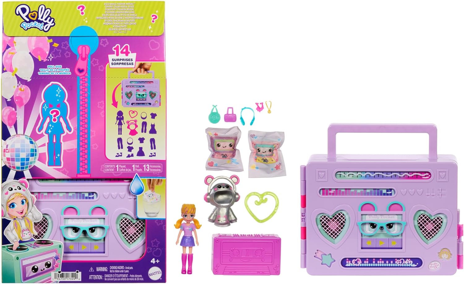 Mattel Polly Pocket - Tanečný set Disco Dance Fashion (HRD65)