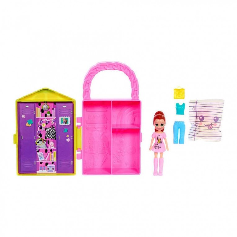 Mattel Polly Pocket - Šatník Lil' Styles žltý (HTV04)